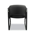 thumbnail image 2 of HVL653 Leather Guest Chair 22.25" x 23" x 32", Black Seat/Black Back, Black Base, 2 of 6