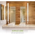 thumbnail image 6 of ASD LED 48 Inch Wall Mount Vanity Lighting Fixture | 35W 3800LM 3000K-5000K 120V | 3CCT, Dimmable, Energy Star, ETL Listed | Bathroom Linear Light Bar, Long Tube Bath Sconce | Nickel, 6 of 9