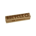 thumbnail image 1 of Recycle with Symbol Rectangle Rubber Stamp Stamping Scrapbooking Crafting - Small 2.50in, 1 of 7