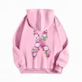 thumbnail image 6 of Towmus Womens Christmas Sweatshirts Pink Ribbon Cute Snowman Graphic Long Sleeve Hoodie Sweatshirt Fall Winter Pullover Tops, 6 of 8
