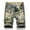 Khaki, variant on Jean Mens Shorts Cut-off Denim Ripped Bermuda Stretch Solid Black 9 Inch Drawstring Shorts for Men L