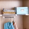 thumbnail image 3 of SIABC-Closet Tension Shelf Expandable Telescopic Rod Heavy Duty Clothes Hanging Rail Adjustable DIY Storage Organizer Shoe Rack 7-Bar Extention for Garage Bathroom Kitchen Bedroom, 3 of 4