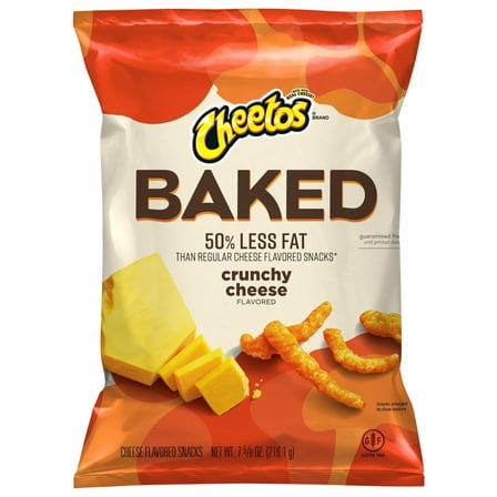 Pack of 2 Cheetos Baked Crunchy Cheese Snacks, 7.62 oz (Package May Vary)