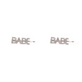 thumbnail image 1 of Qarigey Pinzas para el cabello Elementos de letras exquisitas Clip para la cabeza Herramientas de peinado delicadas decorativas para bebés Mujeres BEBÉ 2piezas Qarigey CBP301025, 1 of 6