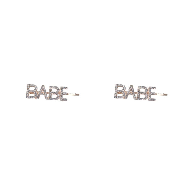 Qarigey Pinzas para el cabello Elementos de letras exquisitas Clip para la cabeza Herramientas de peinado delicadas decorativas para bebés Mujeres BEBÉ 2piezas Qarigey CBP301025