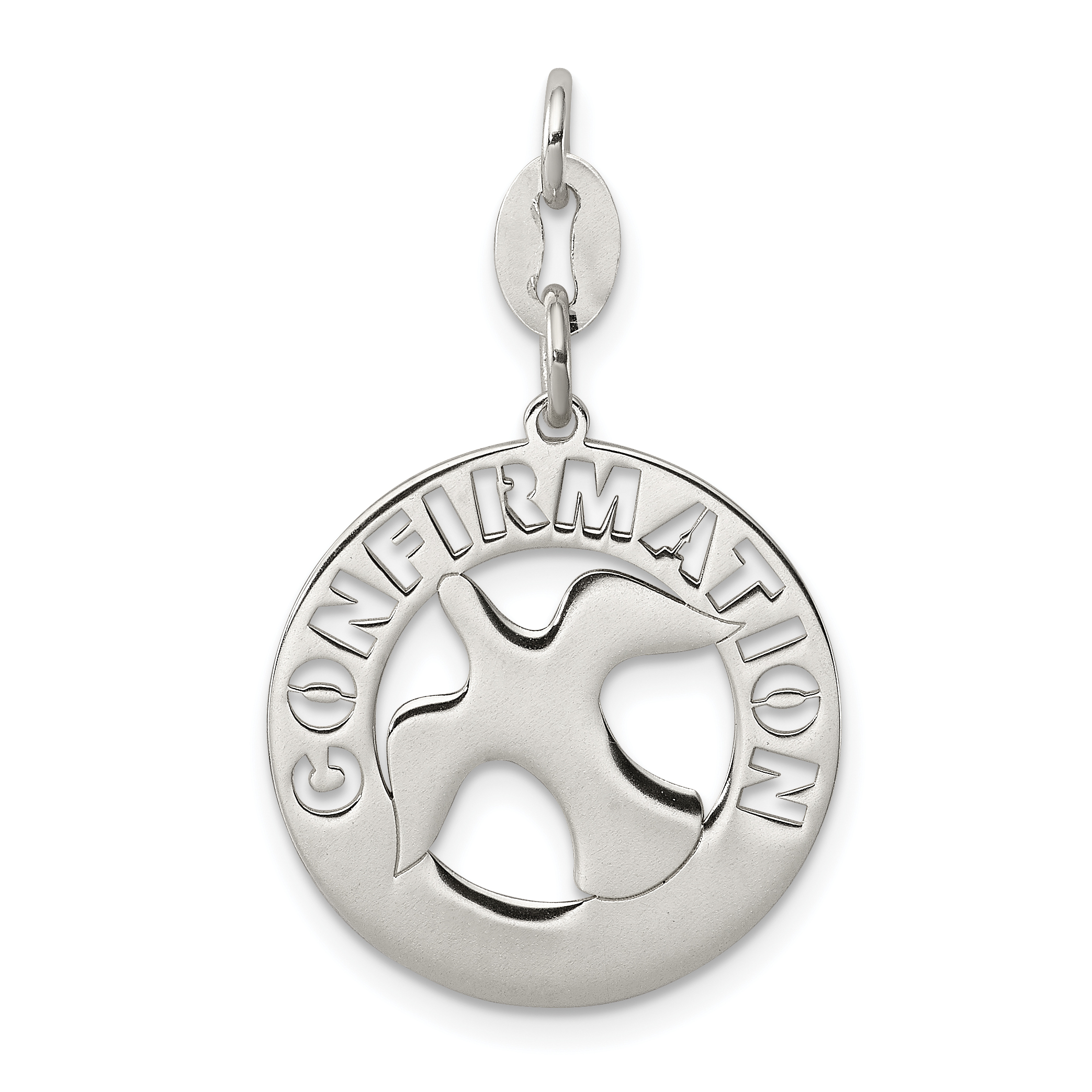 IceCarats 925 Sterling Silver Confirmation Dove Pendant Charm