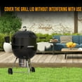 thumbnail image 3 of Stainless Steel Rotisserie Kit, BBQ Grill Rotisserie Rotating Ring Kit for 22 Inch Kettle Charcoal Grills, 2 to 3 RPM, Electric Motor for Barbecues Camping Trips, 3 of 7