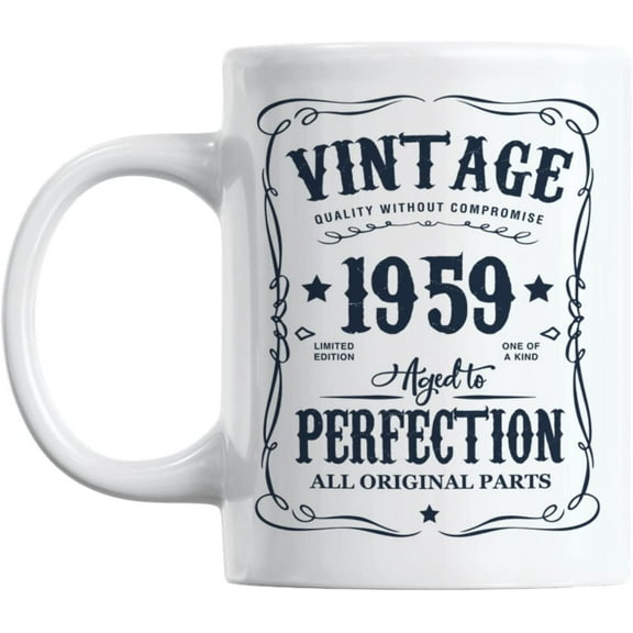 Vintage 1959 All Original Parts, Birth Year Coffee & Tea Mug (11oz)