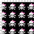 thumbnail image 2 of Skulls Crossbones Daughter Stick Figure Family Girl Pink Bow Premium Roll Gift Wrap Wrapping Paper, 2 of 4