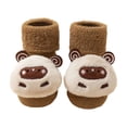 thumbnail image 1 of Boys Girls Socks Soft Warm Mid Crew Toddler Socks Winter Fall Learning To Walk, 1 of 3