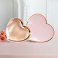 thumbnail image 3 of Weddingstar Large Heart Disposable Paper Party Plates - Rose Gold - Set Of 8, 3 of 3