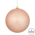 thumbnail image 3 of Vickerman 6" Rose Gold Matte Mercury Ball Ornament, 4 per Bag, 3 of 3