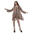 thumbnail image 3 of Moomaya Robes Décontractées Femmes Rayonne Robe Mini à Manches Longues pour Femmes, 3 of 4