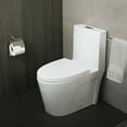 thumbnail image 4 of DAX Ceramic Siphonic Toilet One Piece, White, 4 of 7