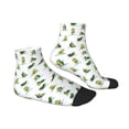 thumbnail image 3 of Bingfone Cute Avocado Yoga Design Patterned Men'S Women'S Casual Cotton Socks, 3 of 9