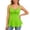 Green, variant on Fiaer Tank Tops for Women Empire Waist Flowy Peplum Ruffle Tunic Blouses Summer Cute Camisole with Ornamental Button Yellow XL