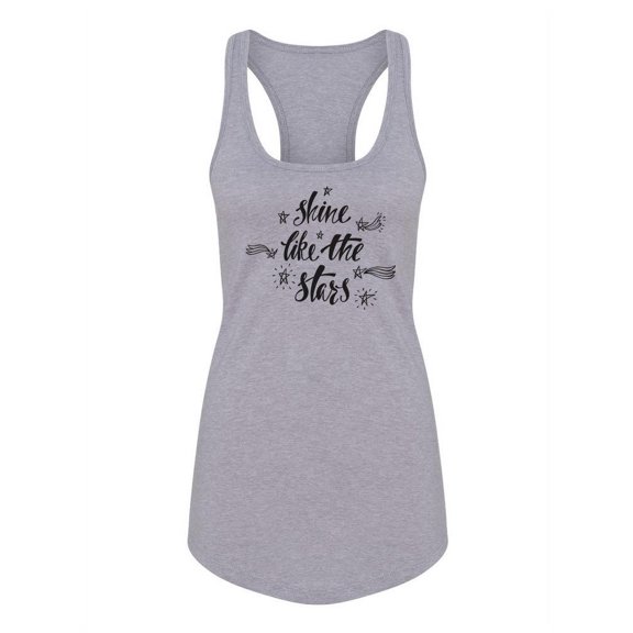 Shine Like Stars Racerback Tank Women -Image by Shutterstock, Female XX-Large