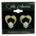 thumbnail image 2 of Conservative Open Heart Shaped Dangle Earrings For Women Gold-Tone, 2 of 2