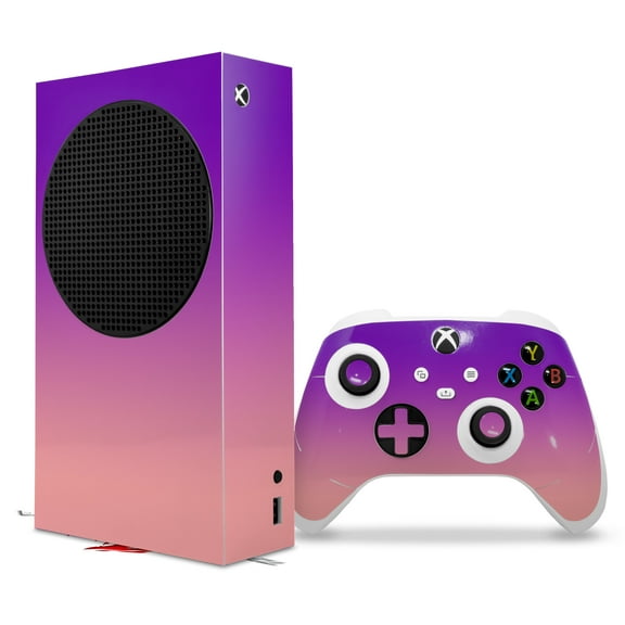 WraptorSkinz Skin Wrap compatible with the 2020 XBOX Series S Console and Controller Smooth Fades Pink Purple (XBOX NOT INCLUDED)
