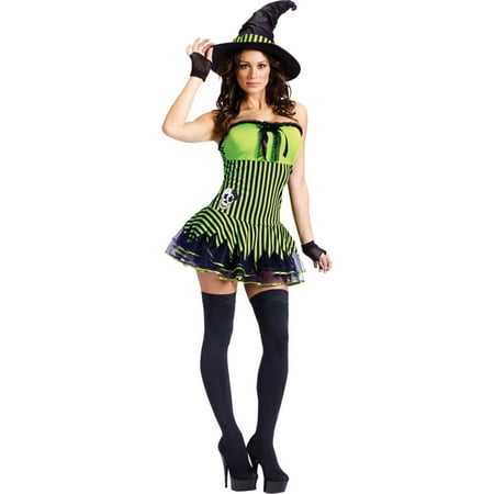 Witch Adult Womens Costume - Morris Costumes Rockin Witch Adult Med Lg, Style, FW121414ML