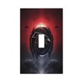 thumbnail image 1 of Panel de interruptores de pared con marco romano de cuero simple y luces de conmutación Falcons, interruptor de luz simple, doble o con tirador, 1 of 8
