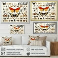 thumbnail image 4 of Designart "Insects and Bugs in Yellow and Orange" Animals Framed Wall Art Decor - Modern Orange Insects & Bugs Entryway Framed Wall Art Print, 4 of 6