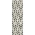 thumbnail image 5 of Rug Branch Modern Geometric Wave Grey Beige Indoor Runner Rug - 2x20, 5 of 5