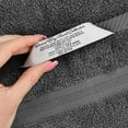thumbnail image 6 of Superior Smart Dry 2-Piece Zero Twist Soft Cotton Bath Sheet Set, Quick Dry Fade Resistant, Grey, 6 of 11