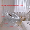 thumbnail image 5 of Make Waves Instrument Portable and Transparent PVC Inflatable Lounge Chair, Clear, 5 of 6