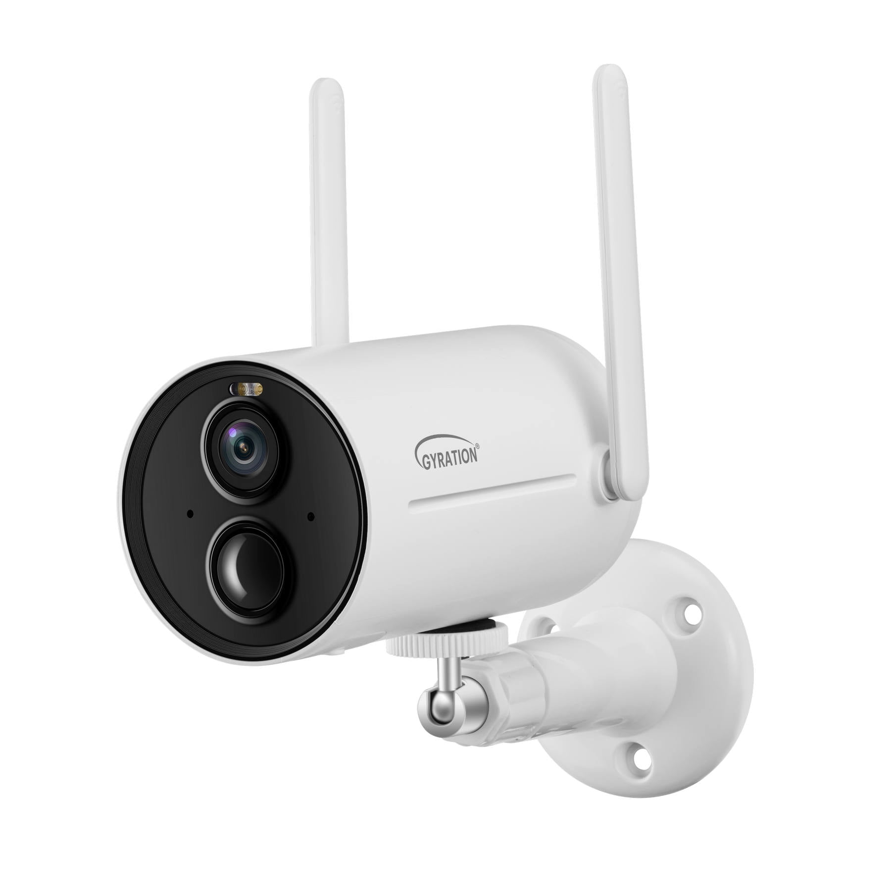 Smart WiFi Bullet Security Camera with Solar Panel, 2 Way Audio, IP65, Anti-Theft, AI Detection, Cloud Storage, 2.4Ghz WiFi, Solar Powered, Works with Alexa & Google Home