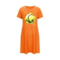 thumbnail image 4 of Miqool T Shirt Dresses for Women Summer Cute Graphic Print Dresses Casual Short Sleeve Loose Fit Lounge Shirt Dress Nightgowns, 4 of 5