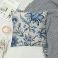 thumbnail image 2 of Nawypu Chinoiserie Pillow Covers  Navy Blue White Floral Pillow Covers Vintage Farmhouse Flower Outdoor Pillowcase Square Cushion Cover for Bedroom Sofa Couch Living Room Home Decor, 2 of 5