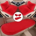 thumbnail image 1 of PPgejGEK 5 Sets Car Front Seat Cushion Soft Warm Faux Rabbit Winter Auto Seat Cover Plush Vehicle Seat Protector Pad with Non-Slip Backing Car Accessories Festival Gift, 1 of 5