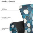 thumbnail image 4 of Yayeee Faucet Mat for Kitchen Sink 14.7" Diatomite Long Splash Guard Pad, Dark Blue Hexagon Patterns, 2 Pack, 4 of 7