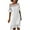 C, variant on Mchoice Womens Linen Dress Summer Casual Lace Solid Color White Dress Short-sleeved Long Skirt Madi Dress
