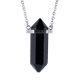 thumbnail image 1 of Collar Hombre LUCKMAN Vince Cadena Acero Inoxidable Dije Obsidiana Negra UNITALLA, 1 of 6