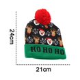 thumbnail image 2 of Gorro navideño iluminado, gorro navideño con luces LED para adultos, suministros para fiestas de Año Nuevo y Navidad, 2 of 5