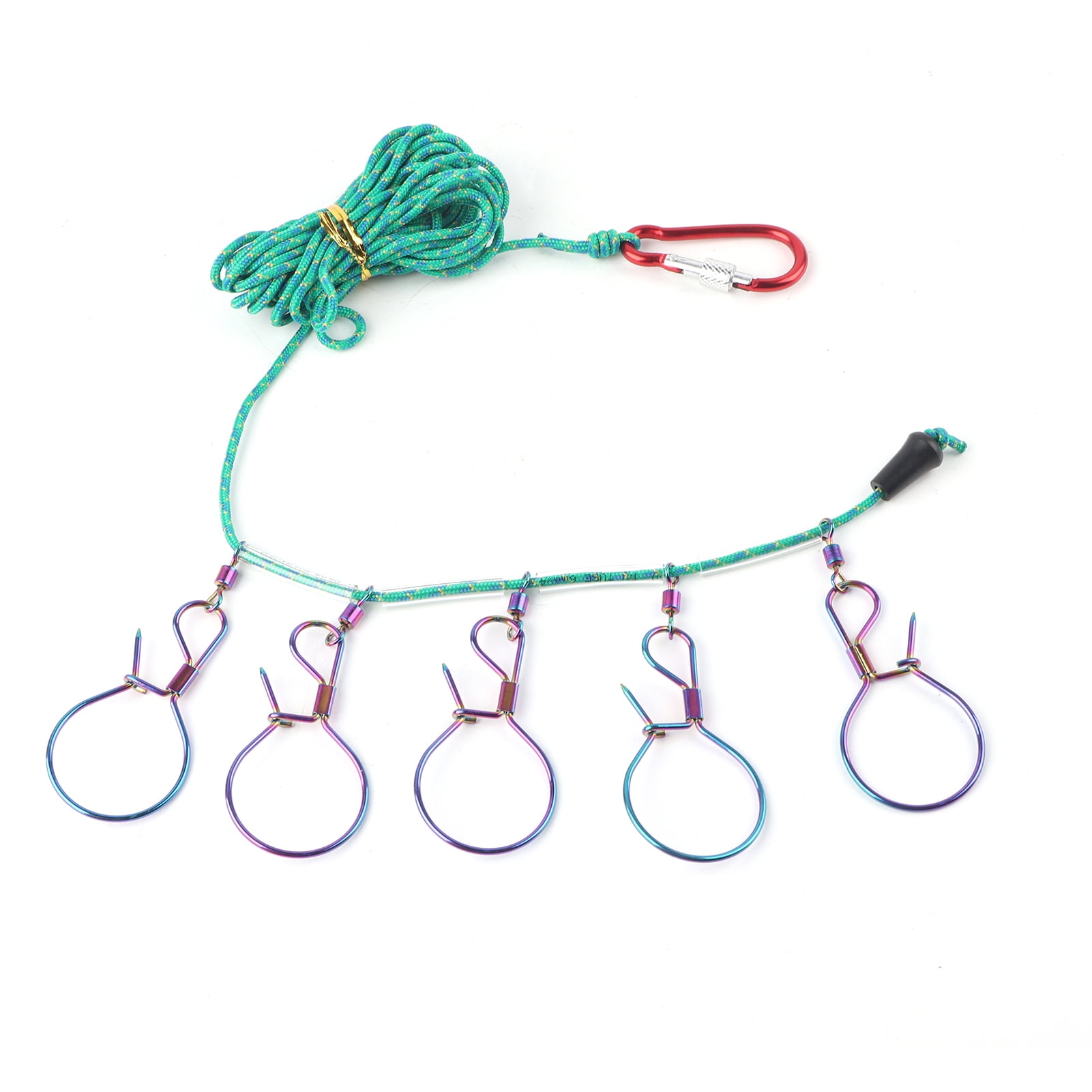 Fishing Stringer Clip, 5 Buckle Fishing Stringer, For Fixation