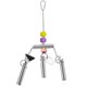 thumbnail image 2 of Bird Cage Bell Decor Silver Durable Stainless Steel Parrot Diversion Bells for Playing, 2 of 5