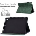 thumbnail image 3 of MonsDirect Case for iPad iPad 9th Generation 10.2 inch 2021-2019, 8th/7th Generation Suede Multi-Angle Stand Cover with Smart Wake/Sleep & Pen Holder & Card Slots for iPad 10.2/Pro 10.5 inch, Green, 3 of 7
