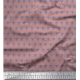 thumbnail image 1 of Soimoi Pink Viscose Chiffon Fabric Fleur_de_lis Damask Printed Fabric 1 Yard 42 Inch Wide, 1 of 3