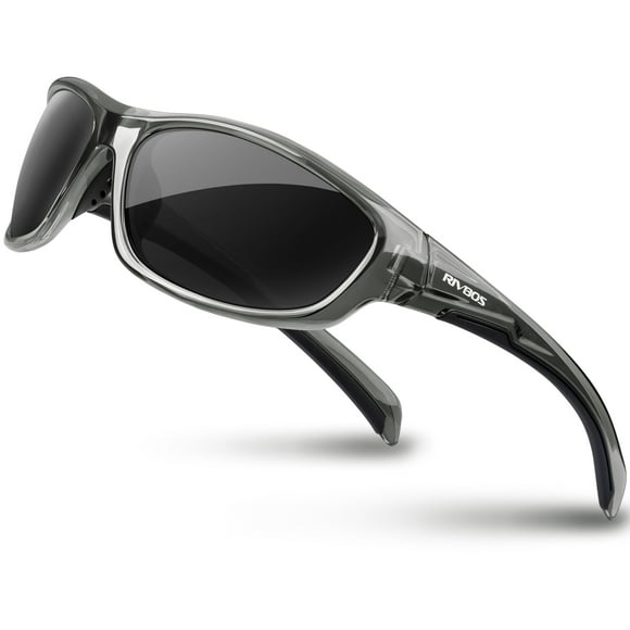 Gafas de Sol RIVBOS RB832-1 Negro Transparente Gris Polarizadas UV400