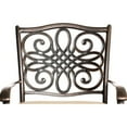 thumbnail image 6 of Hanover Traditions 7-Piece Rust-Free Aluminum with Tan Cushions, 6 Counter-Height Swivel Chairs and Aluminum Slat Rectangular Fire Pit Table, TRAD7PCFPBR, 6 of 13