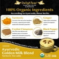 thumbnail image 7 of DelighTeas Organic Golden Milk Powder with Turmeric, Ginger and Ceylon Cinnamon | Unsweetened, Vegan (5oz, 120 Servings), 7 of 7
