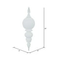 thumbnail image 2 of Vickerman 28" White Shiny Finial Ornament, 2 of 2
