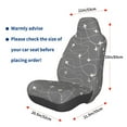 thumbnail image 3 of Yiaed Airplane Routes Around The World Print Car Seat Covers,Universal Auto Seats Protector Fits for Car,SUV Sedan,Truck,Automotive Seat Covers & Accessories, 3 of 5