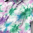 thumbnail image 5 of Delliss Toddler Hawaiian Shirt Tie-Dye Hawaiian Short Sleeved Shirt Button Shirt Party Holiday Camp Casual Top, 5 of 7