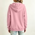 thumbnail image 4 of Oversized Zip Up Hoodie For Women Casual Long Sleeve Sweatshirts Fall Winter Track Jackets Light pink M, 4 of 8