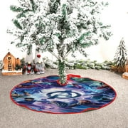 This Avengers: Infinity War fleece Christmas tree skirt,diameter 29.9in