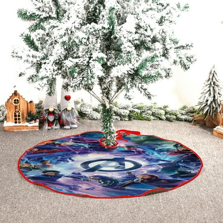 This Avengers: Infinity War fleece Christmas tree skirt,diameter 29.9in